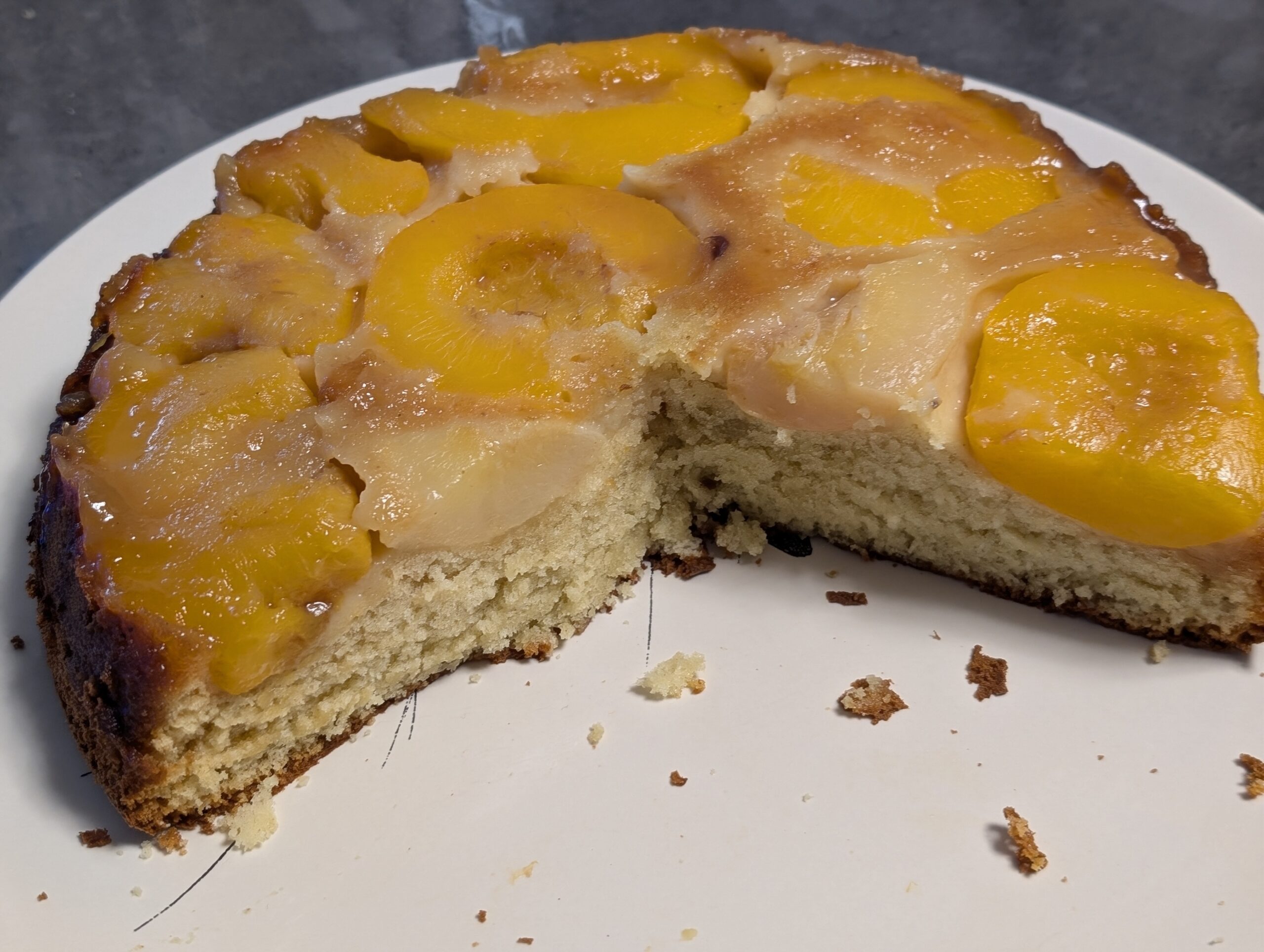 Gâteau aux pêches
